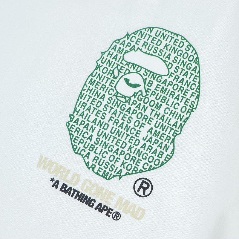 Футболка Bape Back Inscription Tokyo Bape "White" фото № 3