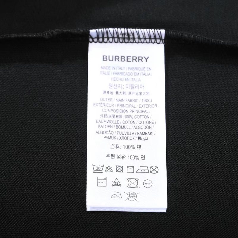 Футболка Burberry With Blue Rider And Text Logo "Black" фото № 3