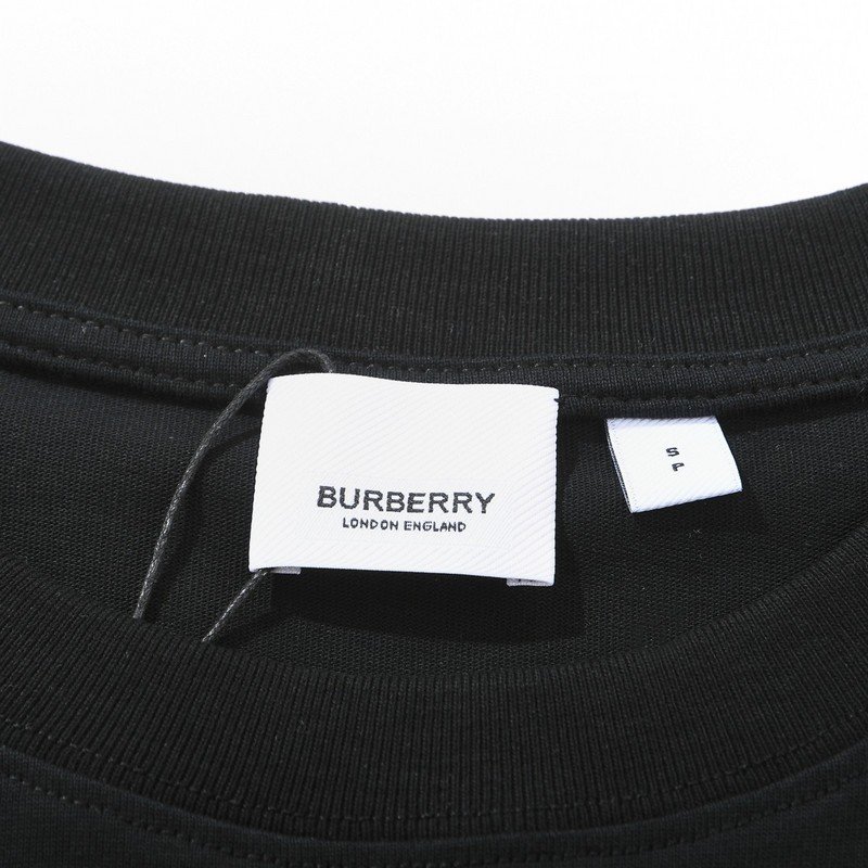 Футболка Burberry With Blue Rider And Text Logo "Black" фото № 4