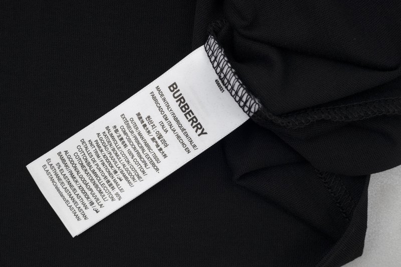 Футболка Burberry Stylish Logo "Black" фото № 4