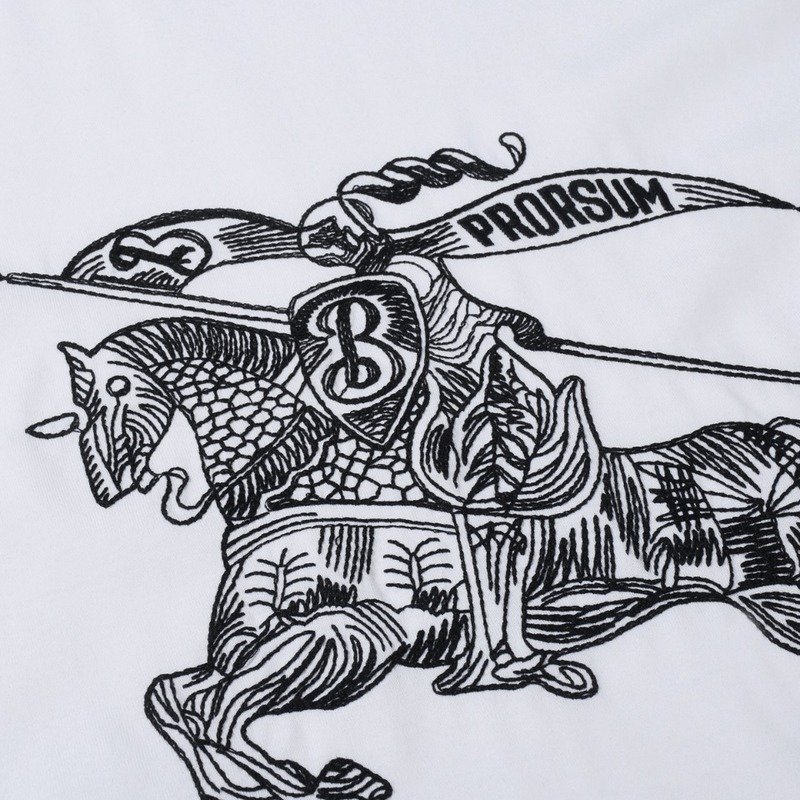 Футболка Burberry The Rendered Logo "White" фото № 8