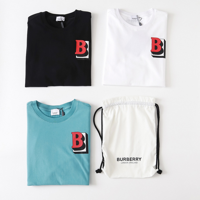 Футболка Burberry Logos "Black" фото № 3