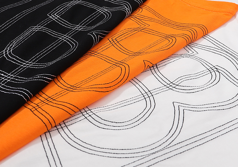 Футболка Burberry Capital Letter Logo "Orange" фото № 3