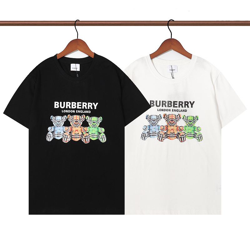 Футболка Burberry Print Striped Bears "White" фото № 2