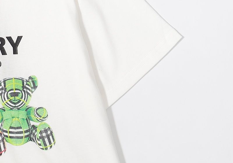 Футболка Burberry Print Striped Bears "White" фото № 4