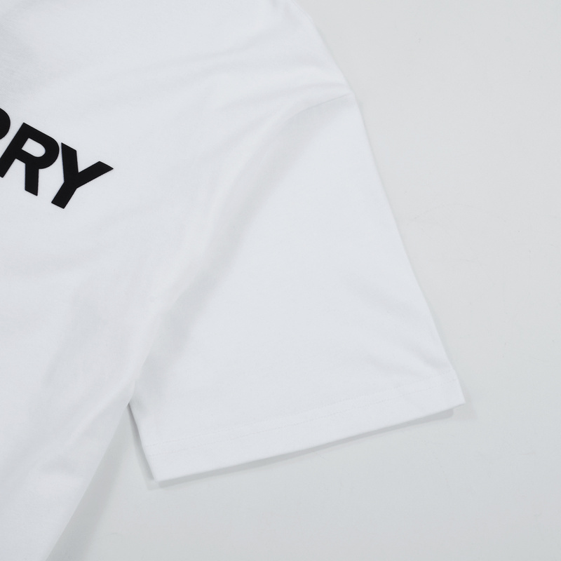 Футболка Burberry With The Brand Name "White" фото № 8