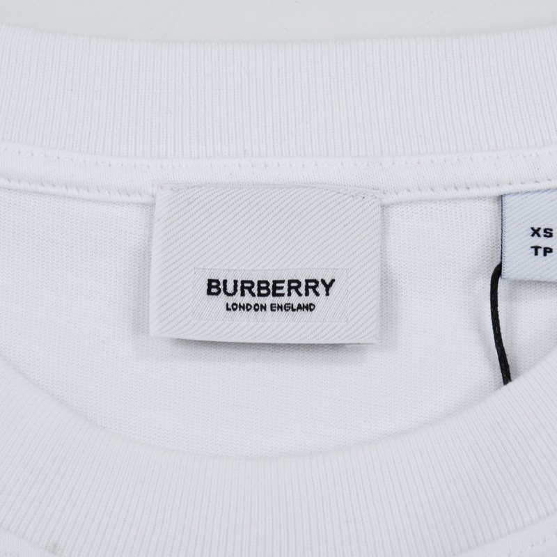 Футболка Burberry With The Brand Name "White" фото № 7