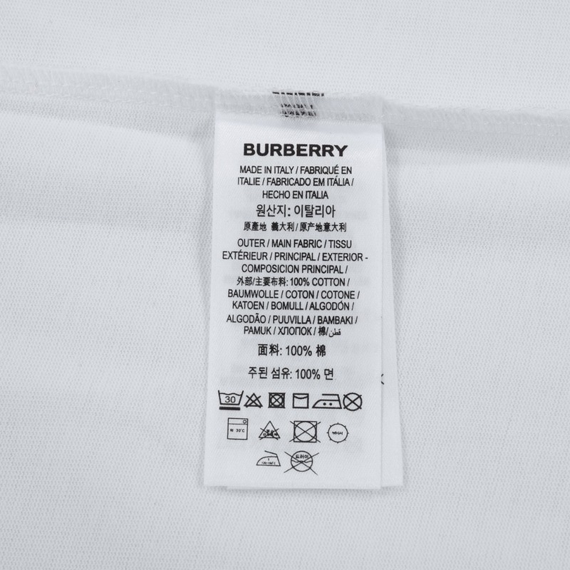 Футболка Burberry With The Brand Name "White" фото № 6