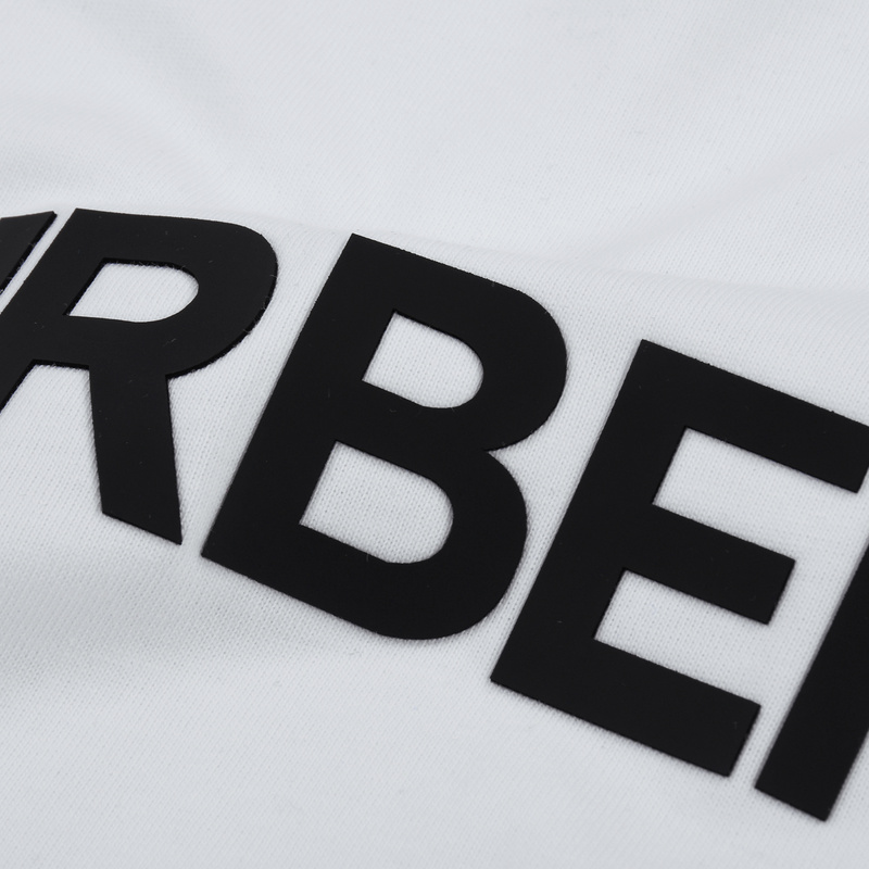 Футболка Burberry With The Brand Name "White" фото № 5