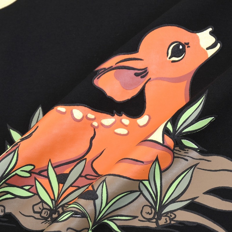 Футболка Burberry The Lonely Fawn "Black" фото № 4