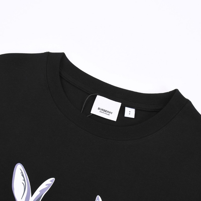 Футболка Burberry Pair Of Rabbits Print "Black" фото № 3