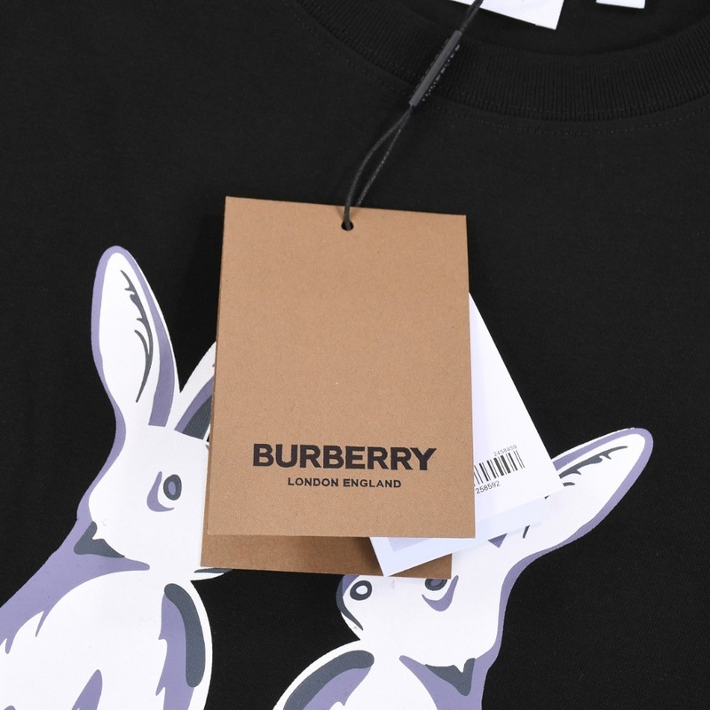 Футболка Burberry Pair Of Rabbits Print "Black" фото № 8