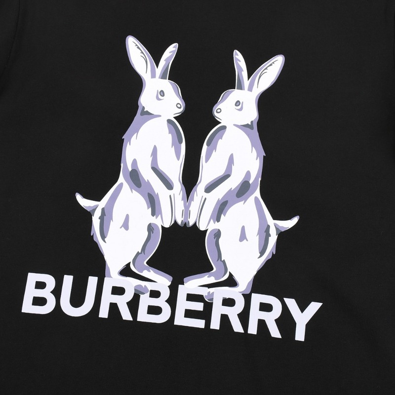 Футболка Burberry Pair Of Rabbits Print "Black" фото № 6
