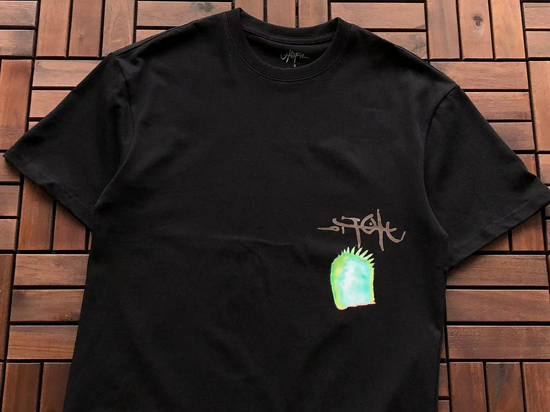 Футболка Cactus Jack Merch Fireball In Hands "Black" фото № 5