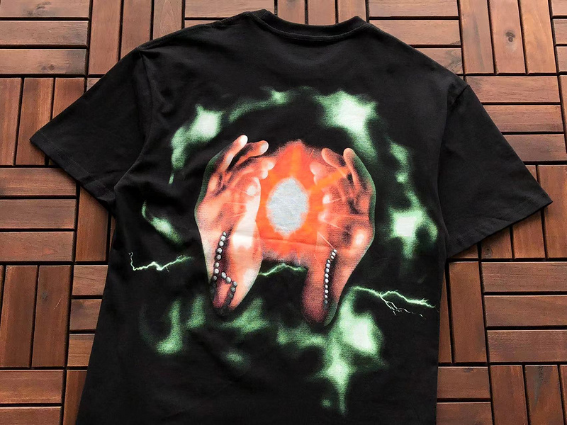 Футболка Cactus Jack Merch Fireball In Hands "Black" фото № 6