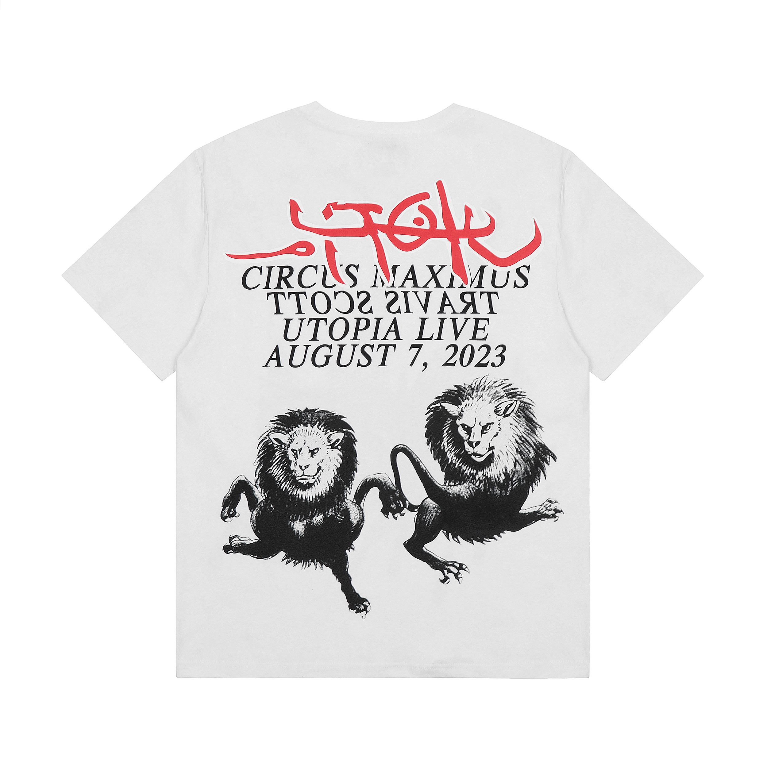 Футболка Cactus Jack Merch Utopia Circus Max August 7 "White" фото № 2