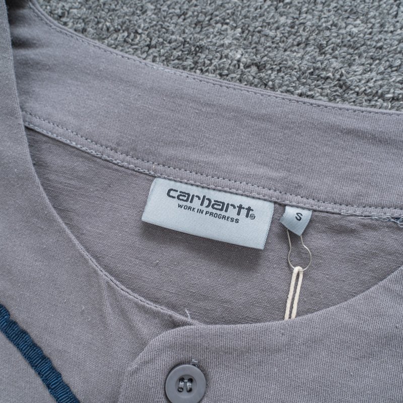 Футболка Carhartt With Buttons "Gray" фото № 2