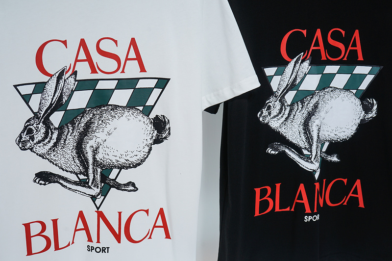 Футболка Casablanca Image Of Hare "Black" фото № 3