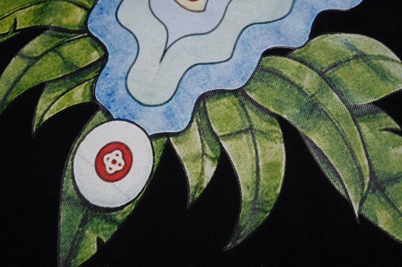 Футболка Casablanca Tennis Racket In Triangle From Waves "Black" фото № 3