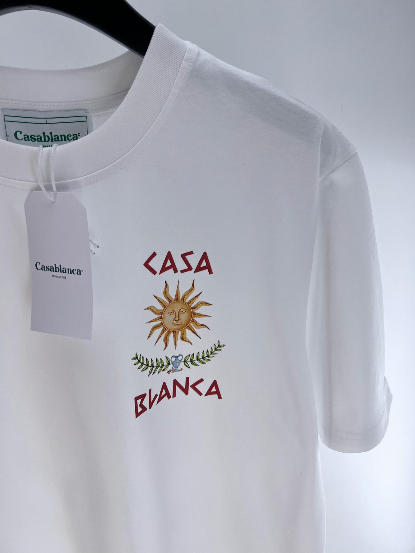 Футболка Casablanca Atributs And Logos Of Casablanca "White" фото № 7