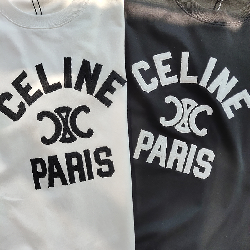 Футболка Celine Base With Logo "White" фото № 4