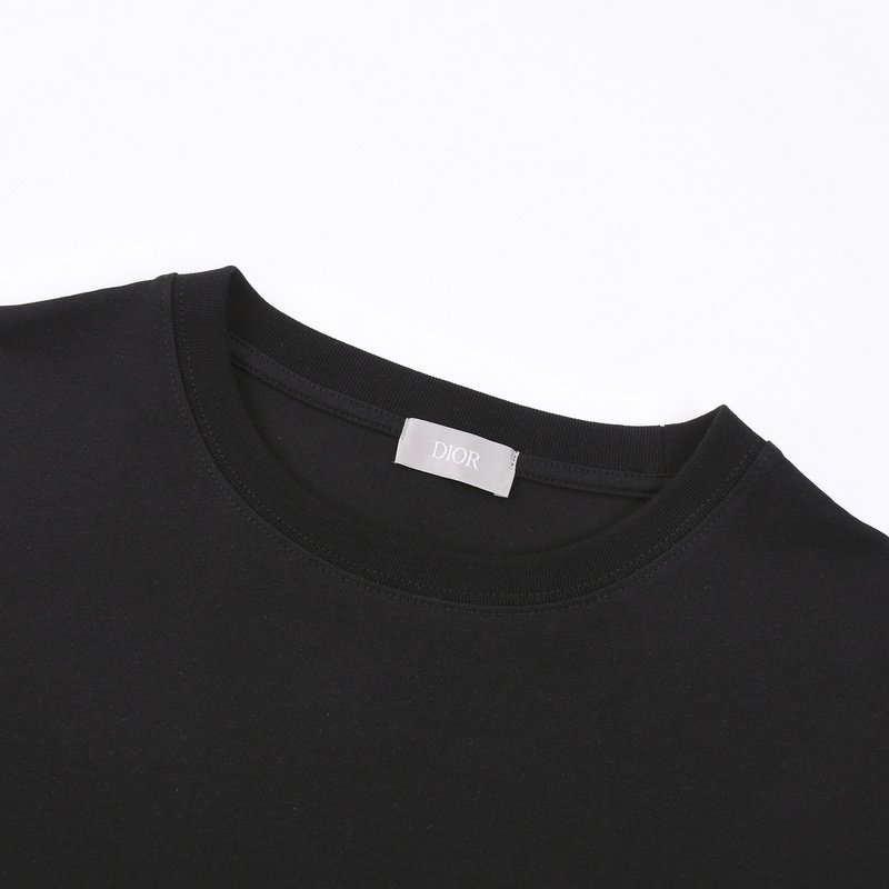 Футболка Christian Dior Flower Logo "Black" фото № 5