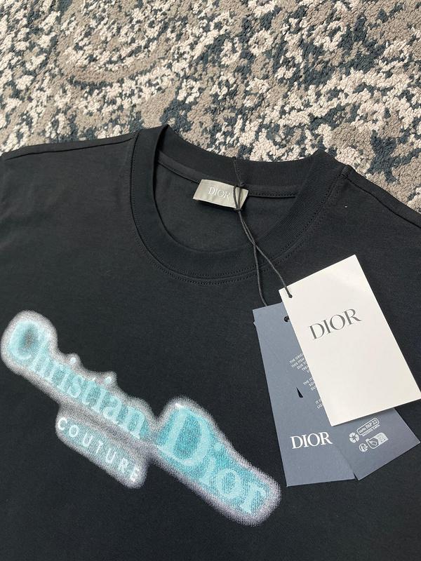 Футболка Christian Dior Frontside Blue Logo "Black" фото № 2
