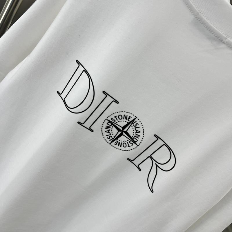 Футболка Christian Dior Logo Dior Compass "White" фото № 3