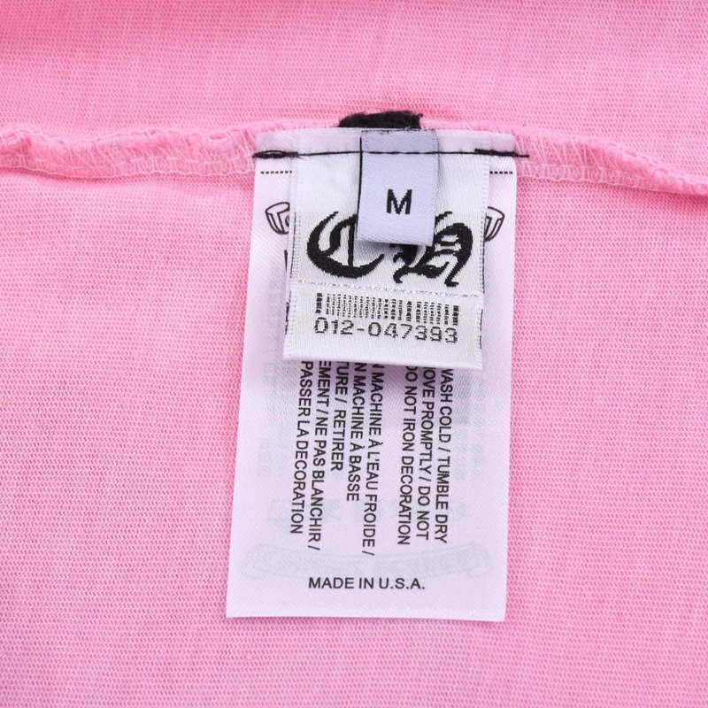 Футболка Chrome Hearts Decorated With Diamonds "Pink" фото № 4