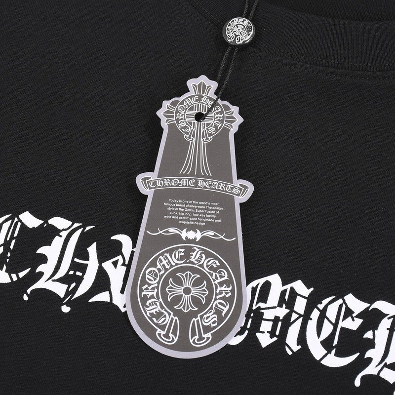 Футболка Chrome Hearts With Brand Emblem On The Back "Black" фото № 4
