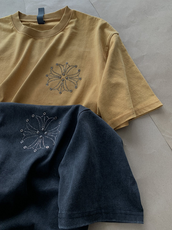 Футболка Chrome Hearts Double Logo Fashion CH "Black" фото № 7