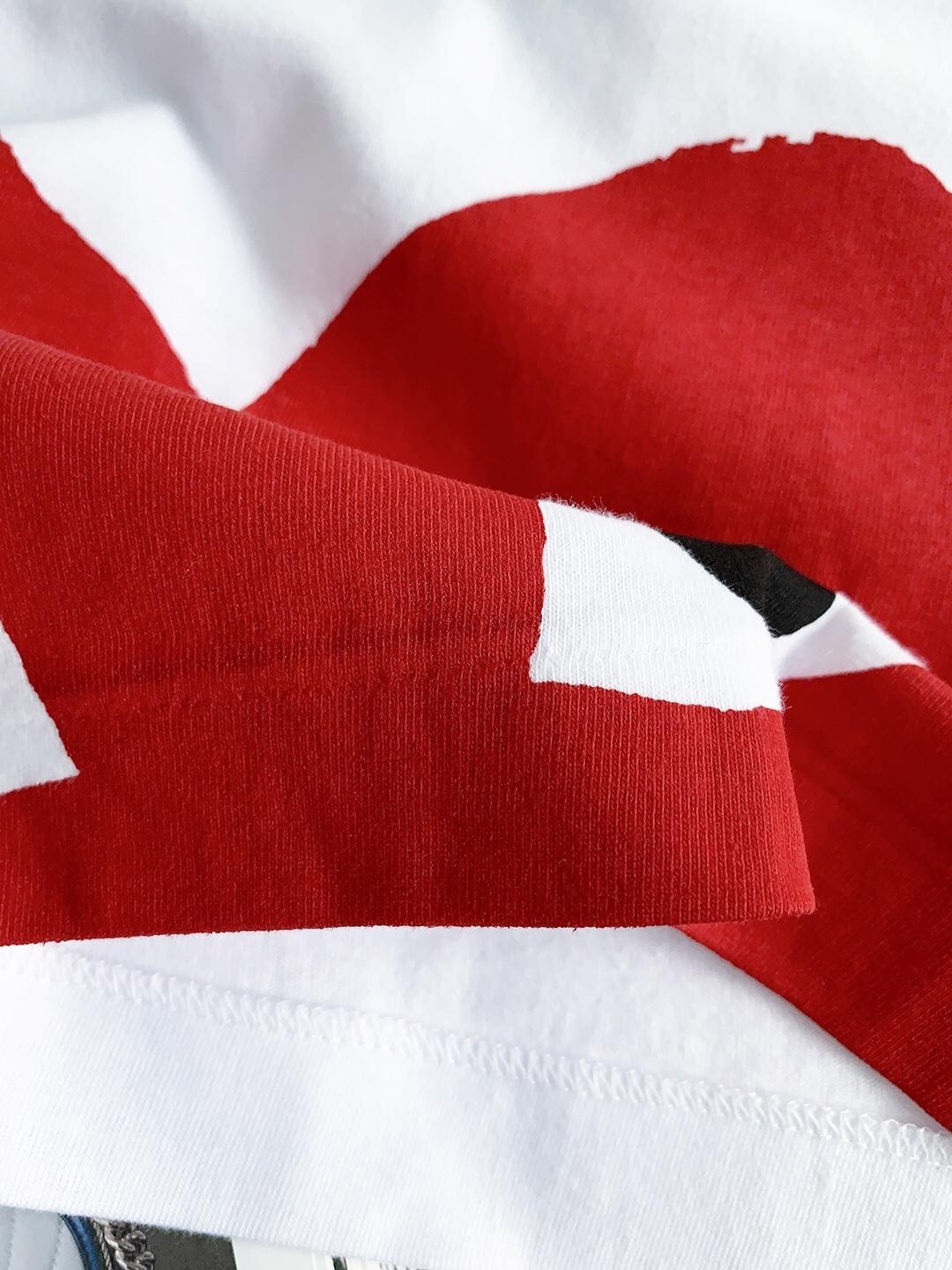 Футболка Comme des Garçons Play Red Heart Eyes "White" фото № 8