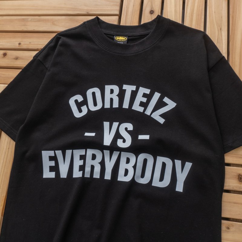 Футболка Corteiz Chisel Big Front Inscription "Black" фото № 7