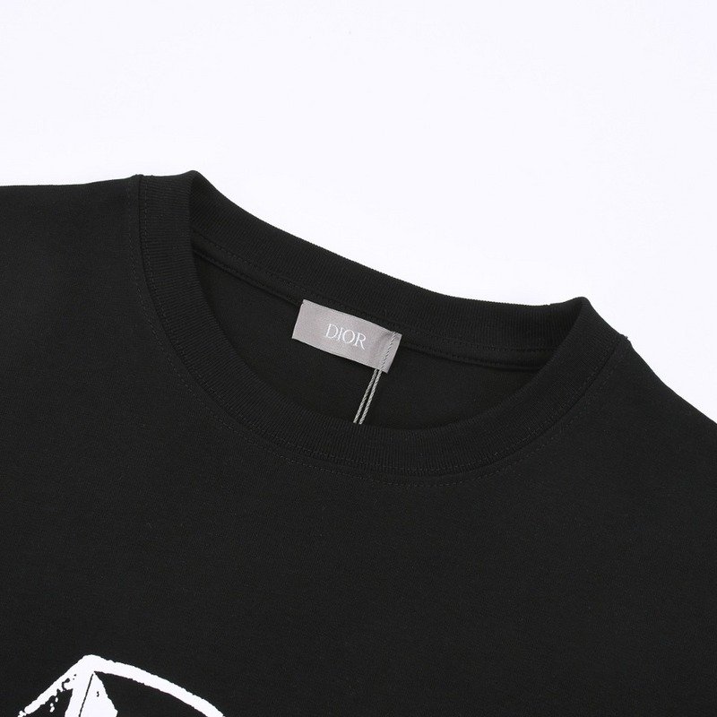 Футболка Dior With Three-Dimensional Text Logo Print "Black" фото № 7