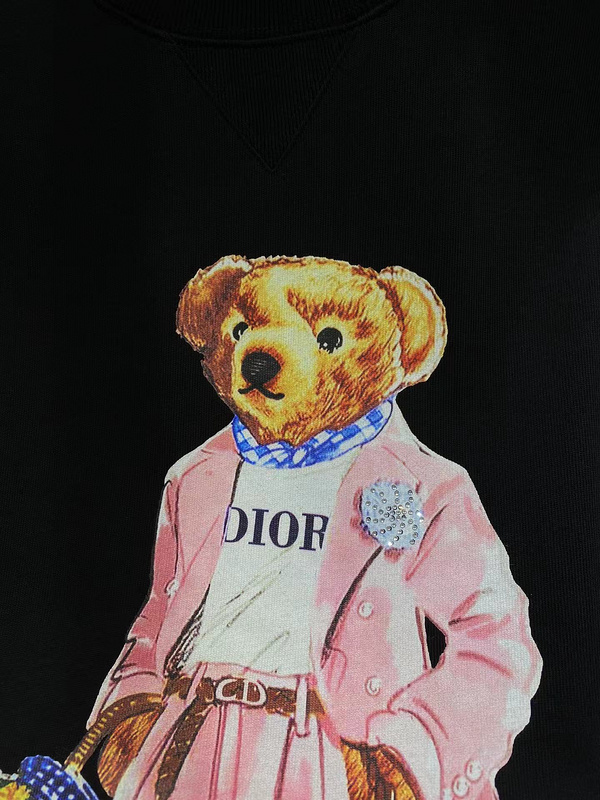 Футболка Dior Fashion Bear "Black" фото № 4