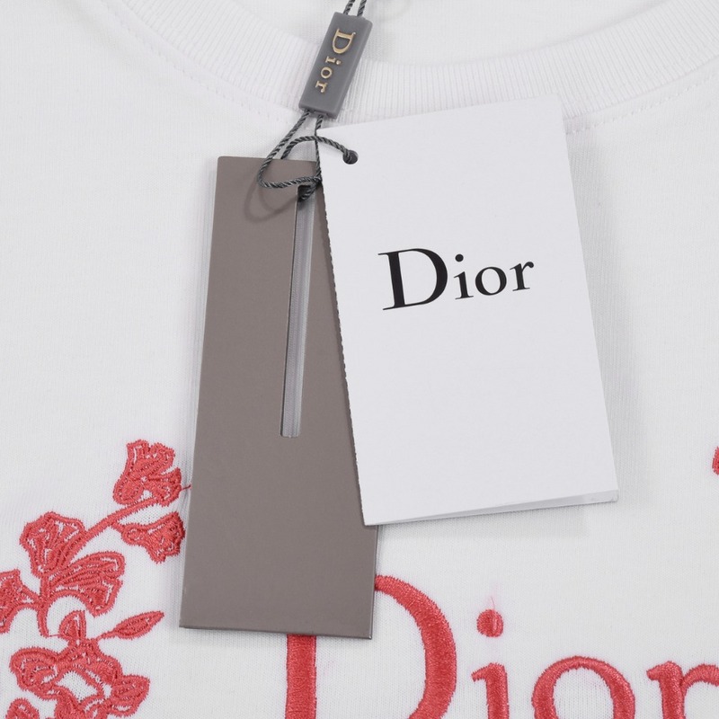 Футболка Dior With Wreath Of Flowers "White" фото № 4