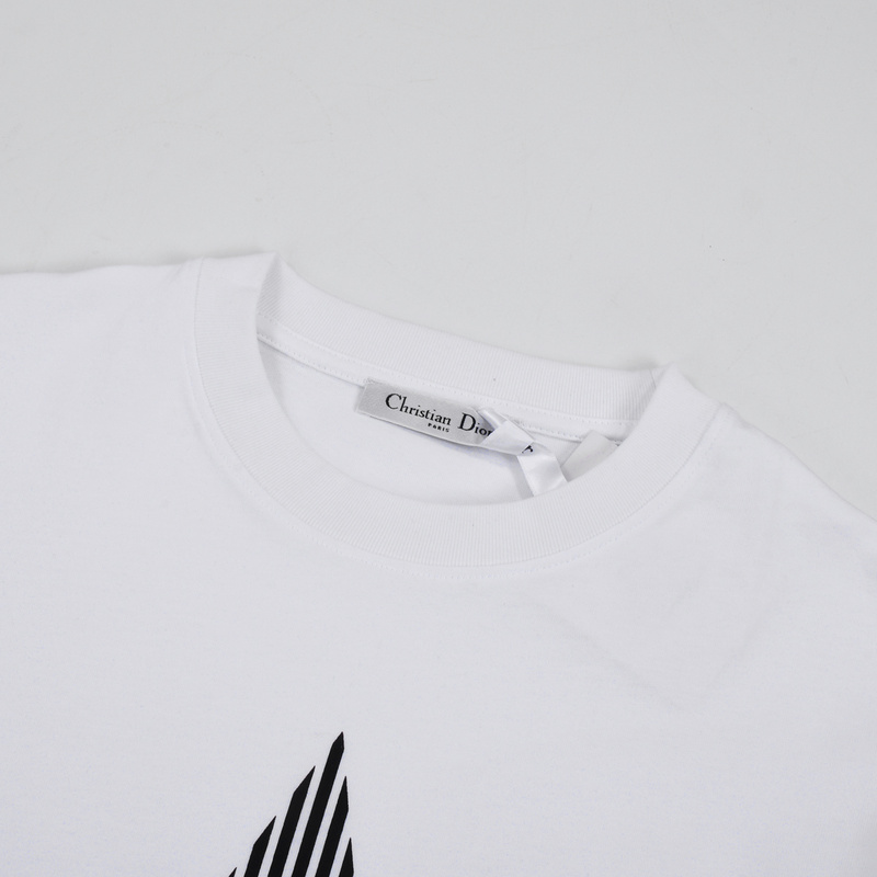 Футболка Dior Striped Star "White" фото № 3