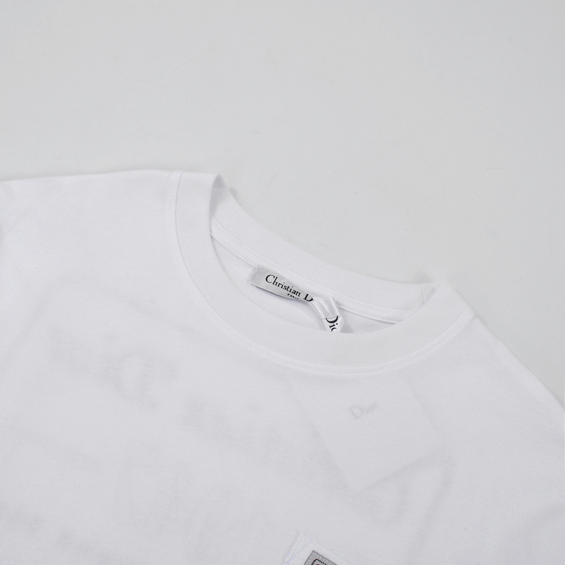 Футболка Dior Patch Pocket "White" фото № 5