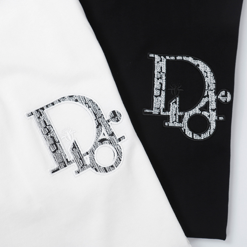 Футболка Dior With The Base Logo "Black" фото № 7