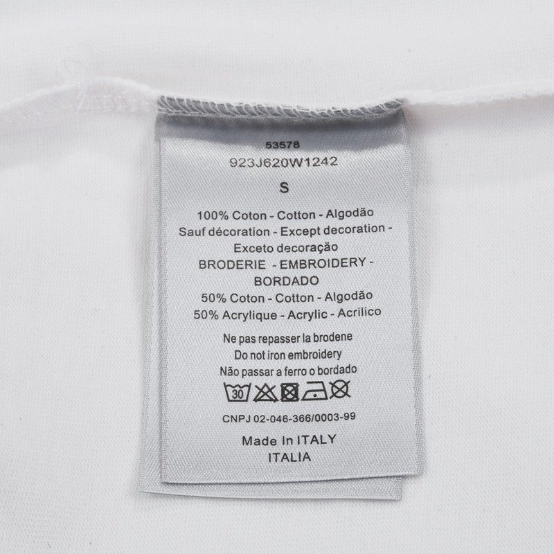 Футболка Dior Inscriptions "White" фото № 4