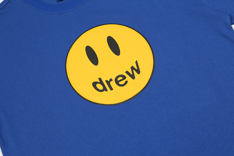 Футболка Drew House Big Smiley Face "Blue" фото № 8