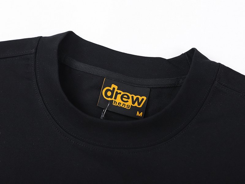 Футболка Drew House With A Worn Smiley Face "Black" фото № 4