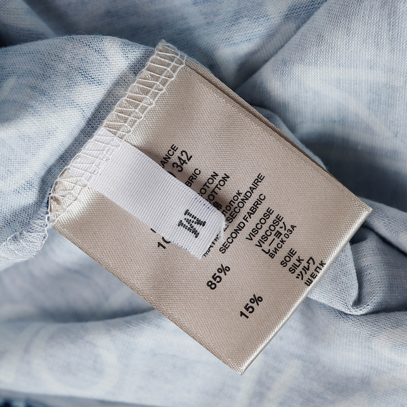 Футболка Emporio Armani With Monogram Print "Blue" фото № 3