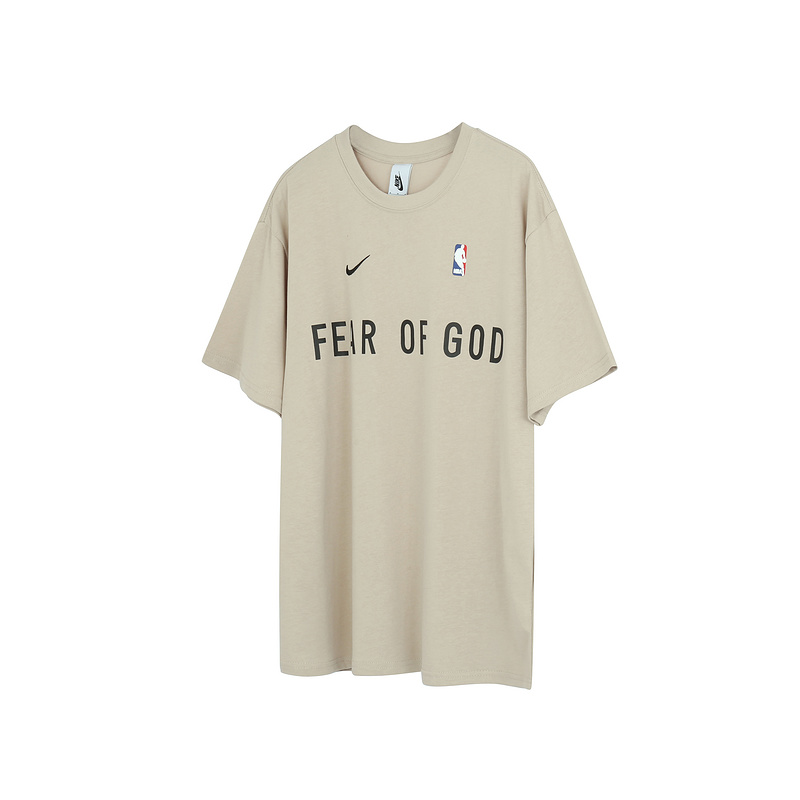 Футболка Fear Of God X Nike Small Logo "Beige/Gray" фото № 3