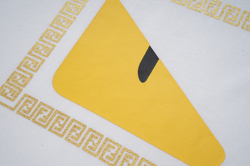 Футболка Fendi X Versace Half Logo "White" фото № 2