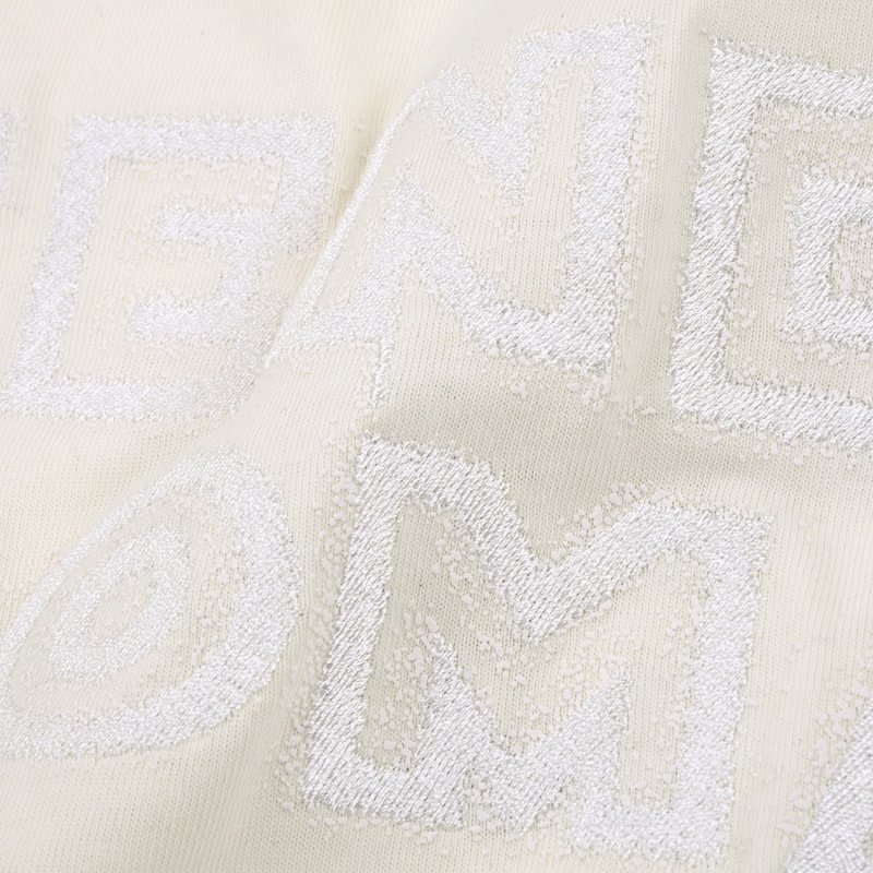 Футболка Fendi With Brand Logo Print "Cream" фото № 5