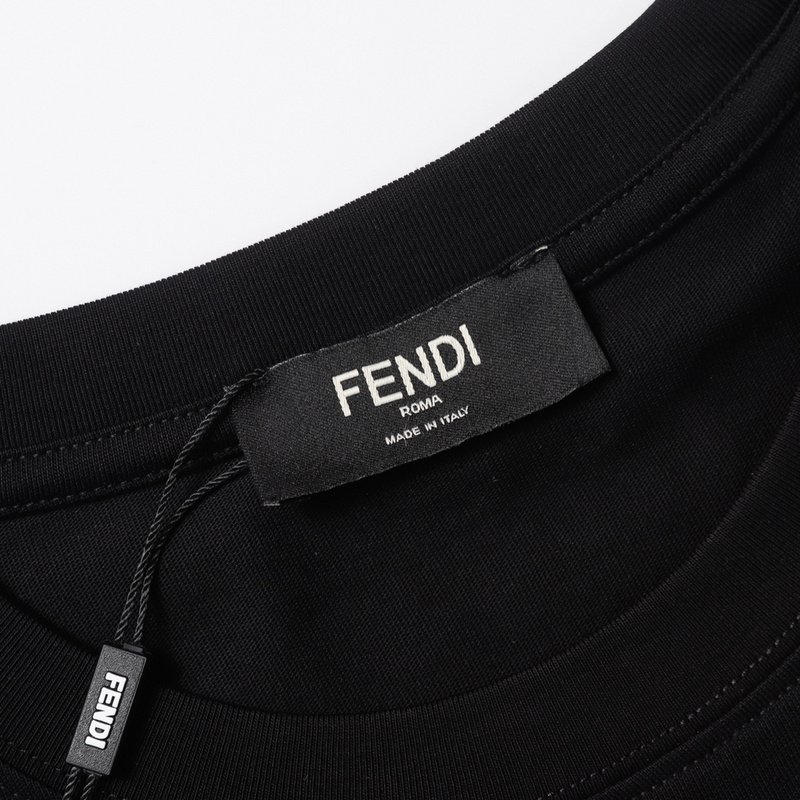 Футболка Fendi World View "Black" фото № 3