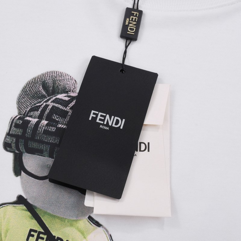 Футболка Fendi Stylish Doll "White" фото № 3