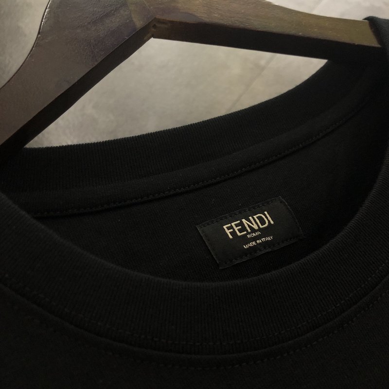 Футболка Fendi Print Planet "Black" фото № 2
