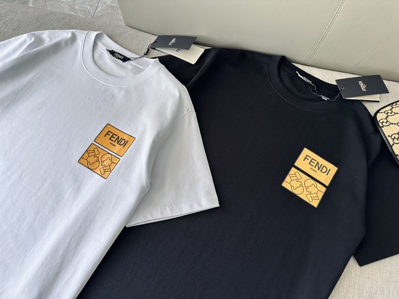 Футболка Fendi Caricature "Black" фото № 4